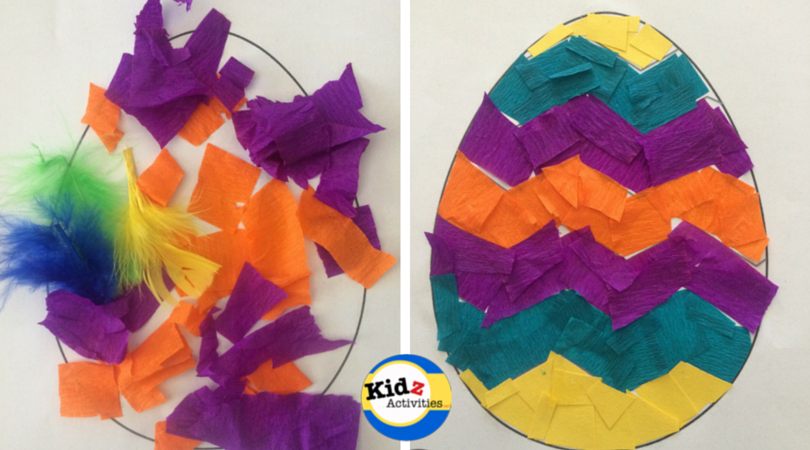 Freehand and zigzag designs, Easter egg printable by Kidz Activities