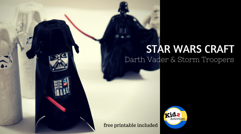 STAR WARS CRAFT Darth Vader and Storm Troopers by Kidz Activities