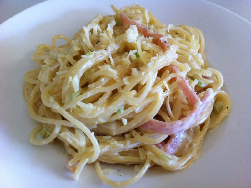 pasta carbonara for kids